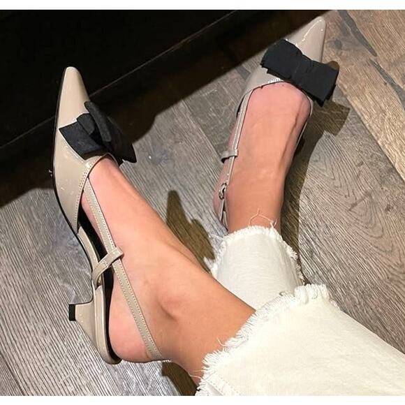 ZARA Pointed Toe Slingbacks NWT - Picture 7 of 16